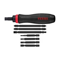 MEGADORA Bit-replaceable Ratchet Screwdriver (7-pc bit set) No.900RT-7PMEGADORA Bit-replaceable Ratchet Screwdriver (7-pc bit set)