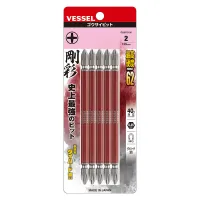 Double End GO-SAI Bit 5-Piece Set No.GS5P2130(Ph No.2 x 130 5PC Set)