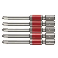 Single End GO-SAI Bit 5-Piece Set No.GS5P2065D(Ph No.2 x 65 5PC Set)