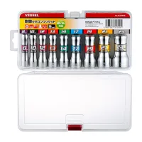 “GO-TAN” (Hard Forged) Semi-long Socket No.SL209PS(Assorted 9PC Set)