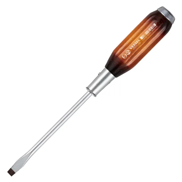 Powerful Tang-Thru Screwdriver No.100(Slotted 8 x 150)