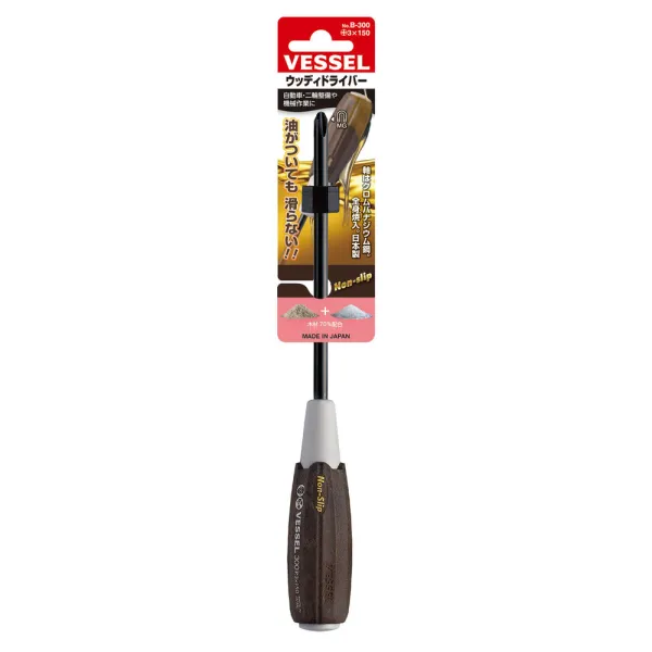 Wood-Compo Screwdriver (w/ hanging card) No.B-300(Ph No.3 x 150)