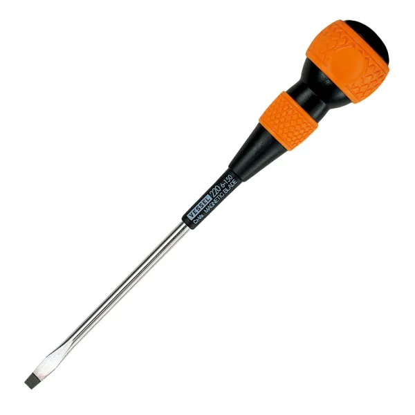 Ball-Grip Screwdriver No.220(Slotted 6 x 150)