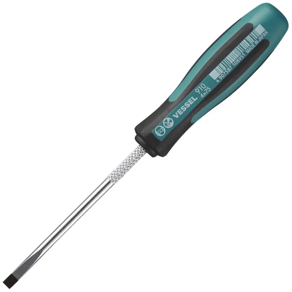 MEGADORA Thin Shank Screwdriver No.910(Slotted 4 x 75)