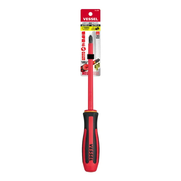 MEGADORA Insulated Screwdriver No.960(Ph No.3 x 150)