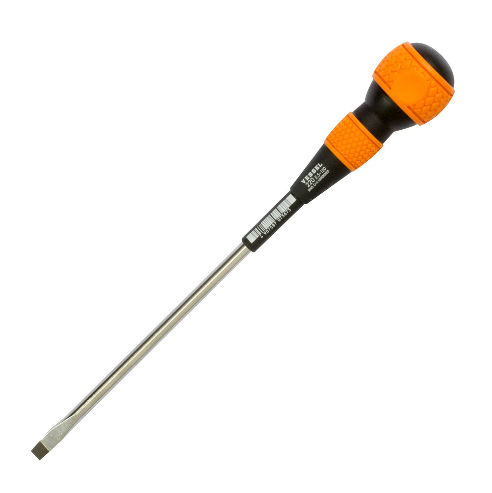Ball-Grip Screwdriver No.220(Slotted 5.5 x 150)
