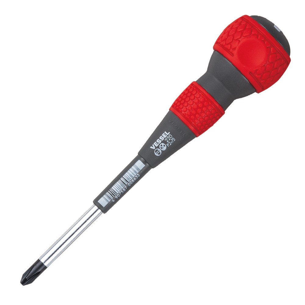 Ball-Grip Screwdriver No.220(Ph No.2 x 75)